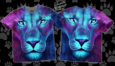 Футболки с полной запечаткой: лев (5)